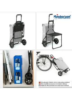 ANDERSEN Mobilität></noscript>Einkaufsroller mit Sitzmöglichkeit