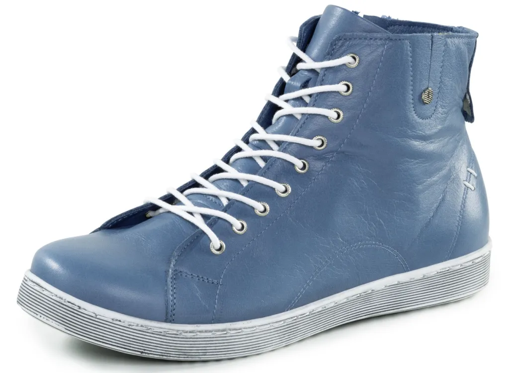 ANDREA CONTI Schuhe|Damenschuhe>Schnür-Bootie aus fein genarbtem Nappaleder