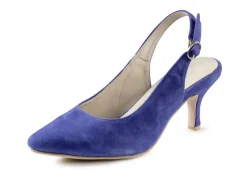 Schuhe|Damenschuhe>Andrea Conti Sling-Pumps aus weichem Samt-Chevreauleder