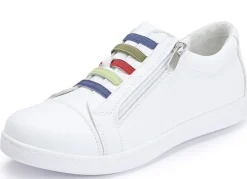 ANDREA CONTI Schuhe|Damenschuhe>Sneaker mit bunten Gummibändern WEISS