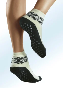 Bekleidung & Strümpfe|Wäsche>Angora-Antirutsch-Socken WEISS