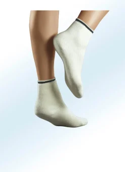 Bekleidung & Strümpfe|Damenwäsche>Angora-Bettsocken mit weichem Softbund WEISS