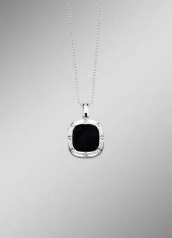 Herren-Silberschmuck>Anhänger aus Silber mit Onyx