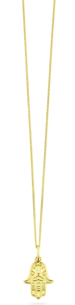 Damen-Goldschmuck></noscript>Anhänger Hand der Fatima