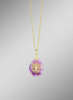 Damen-Edelsteinschmuck>Anhänger mit echt Amethyst