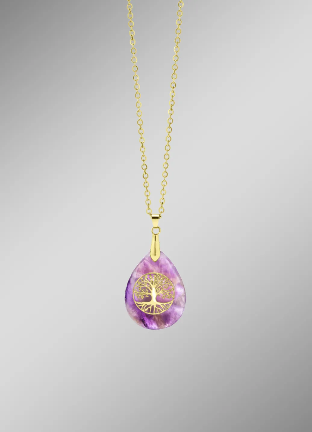 Damen-Edelsteinschmuck>Anhänger mit echt Amethyst