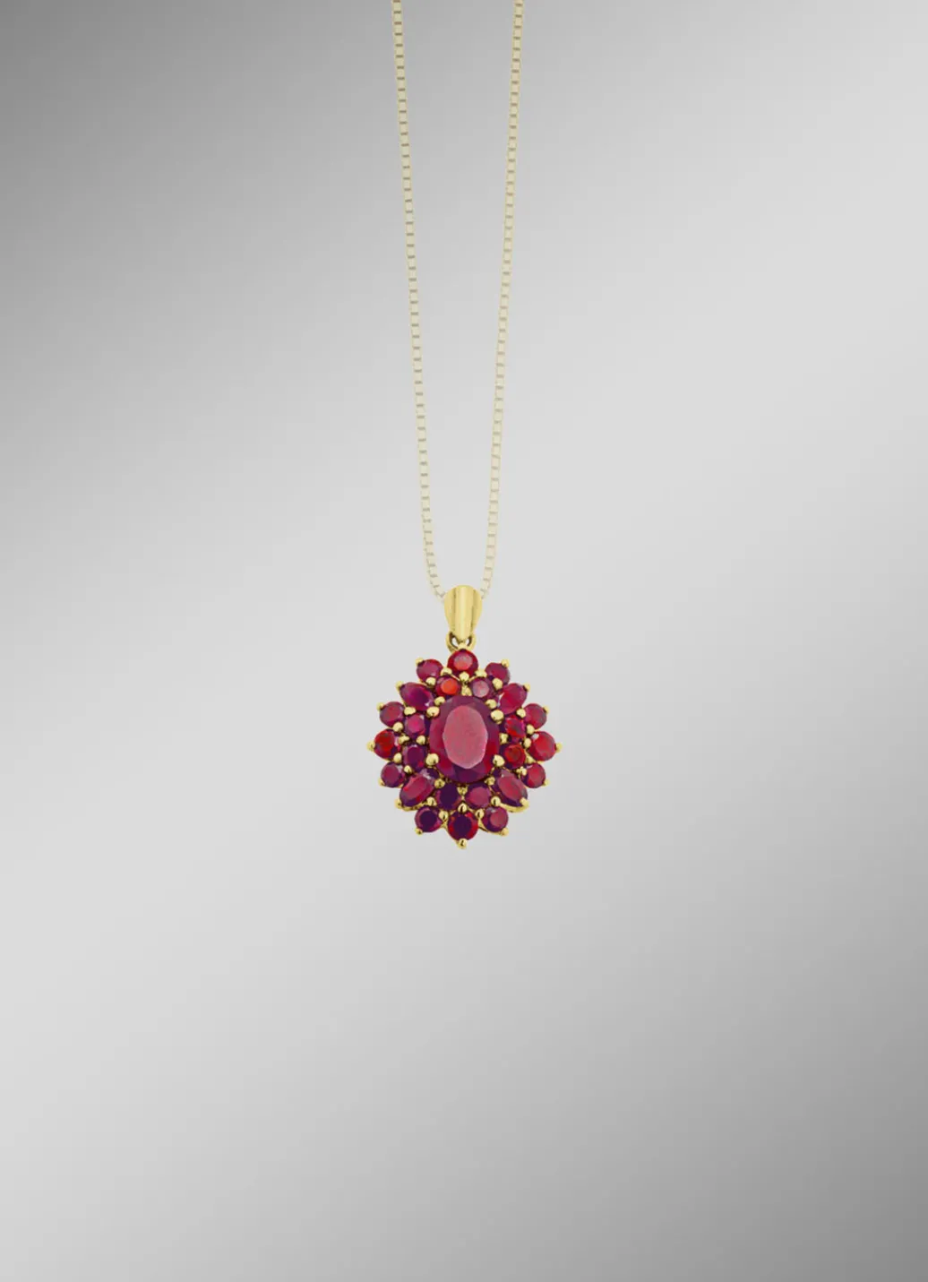 Damen-Edelsteinschmuck>Anhänger mit echtem Granat