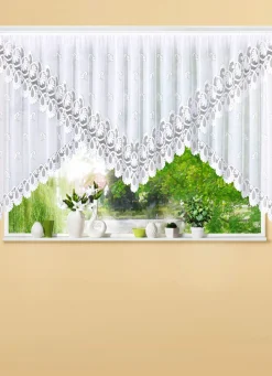 Webana Heimtextilien>Außergewöhnlicher Kuvertstore WEISS