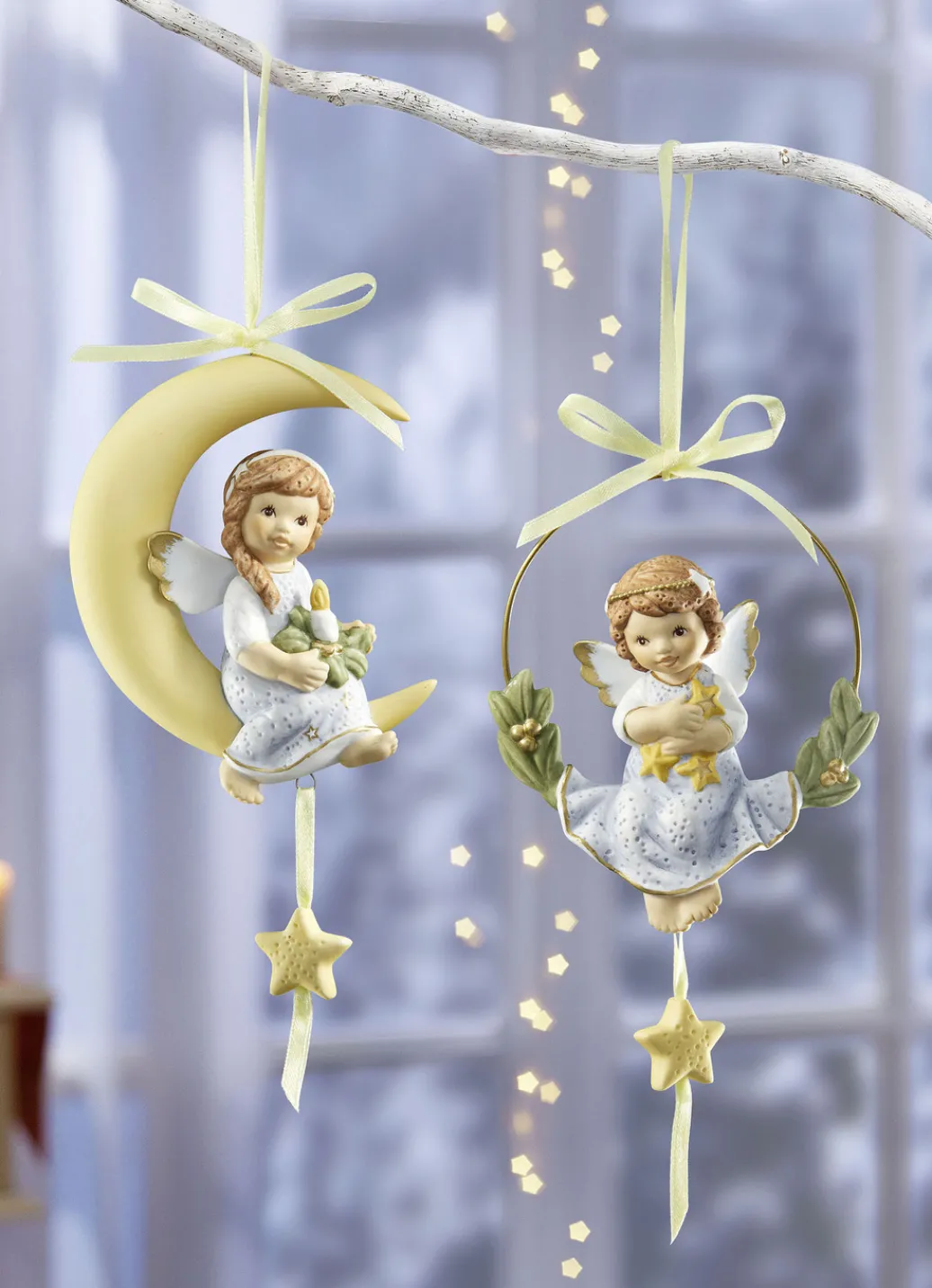 GOEBEL NINA & MARCO Fensterdekorationen|Christbaumschmuck>Aufhänger aus hochwertigem Porzellan BUNT