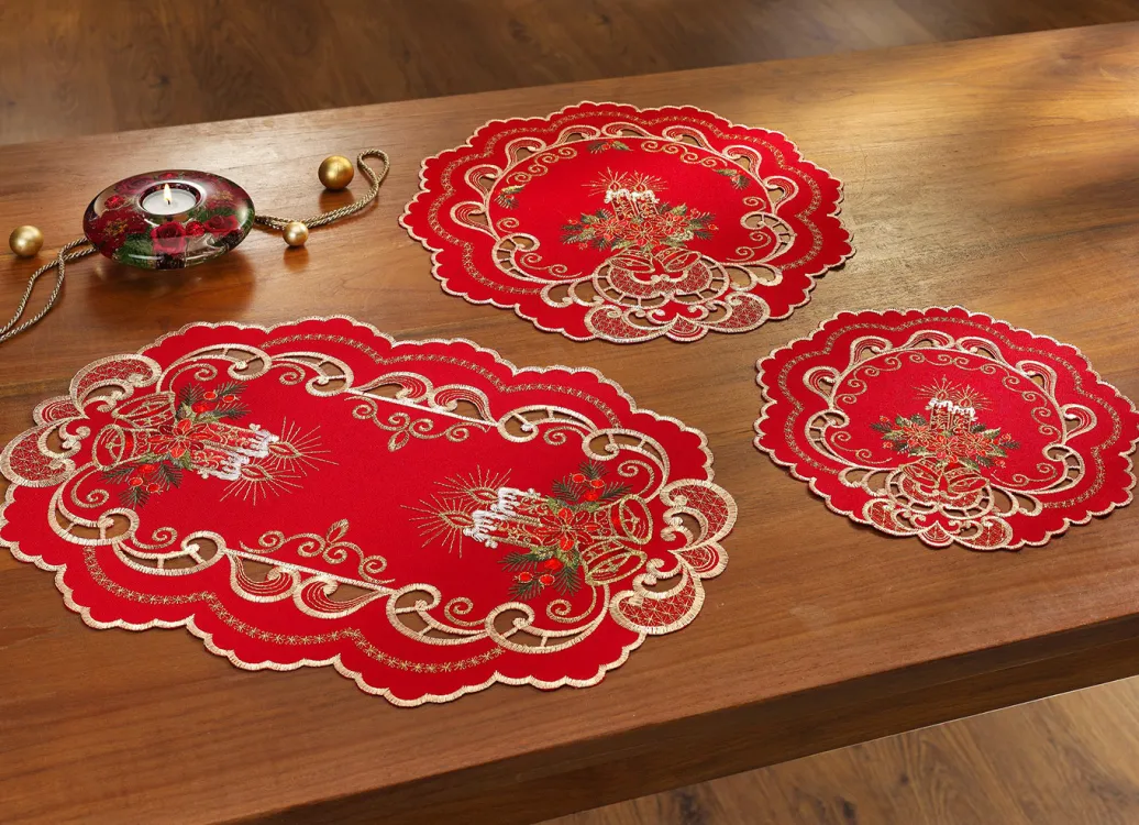 Tischdecken|Dekoration>Aufwendig gestaltete Tisch- und Raumdekoration ROT