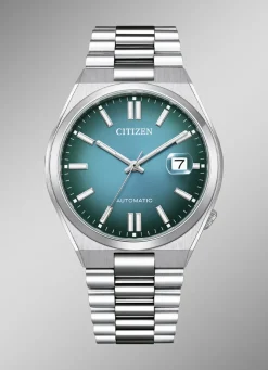 CITIZEN Herrenuhren>Automatik Herrenuhr aus Edelstahl PETROL