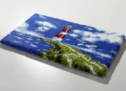 GRUND Heimtextilien></noscript>Badgarnitur von mit maritimem Dessin MULTICOLOR