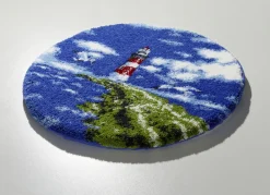 GRUND Heimtextilien></noscript>Badgarnitur von mit maritimem Dessin MULTICOLOR