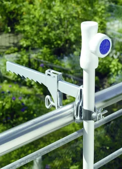 Sicht- & Sonnenschutz|Gartengeräte Und Zubehör>Balkonklammer aus verzinktem Stahl SILBER