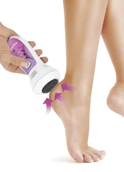 VITALMAXX Schönheit & Körperpflege>Batteriebetriebener Hornhautentferner von LILA