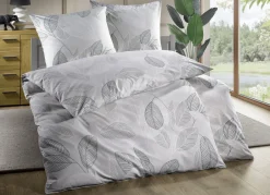 DOBNIG Heimtextilien>Beidseitig bedruckte Bettwäsche-Garnitur