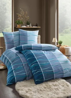 Heimtextilien>Beidseitig bedruckte Bettwäsche-Garnitur MULTICOLOR