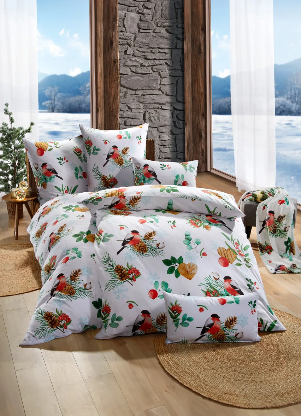 Bettwäsche>Beidseitig bedruckte Bettwäsche-Garnitur MULTICOLOR