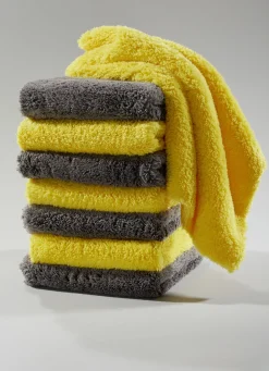 Reinigung>Beidseitig verwendbare Reinigungstücher, 8-teilig GELB-GRAU