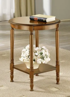 Möbel>Beistelltisch mit gedrechselten Beinen