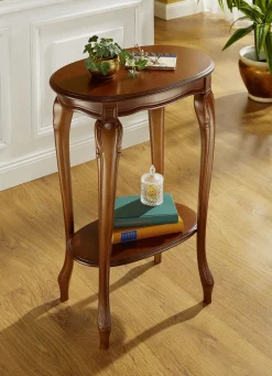 Möbel>Beistelltisch mit oder ohne Intarsien NUSSBAUM