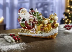 Weihnachtliche Dekorationen>Beleuchteter Rentierschlitten BUNT