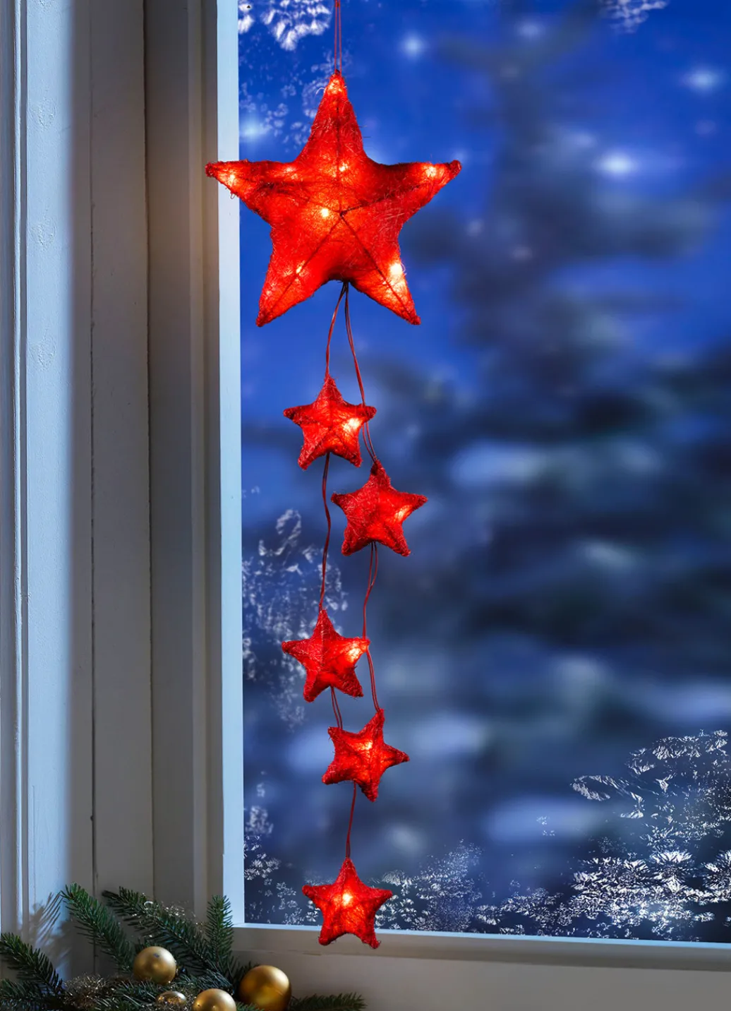Fensterdekorationen>Beleuchteter Sternhänger