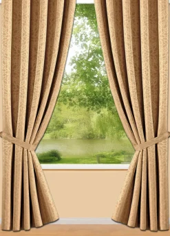 Heimtextilien>Übergardinen-Garnitur mit Universalschienenband