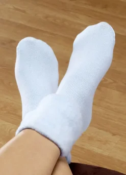 Bekleidung & Strümpfe>Bettsocken, 3 Paar PINK-HELLBLAU-LAVENDEL