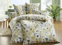 Webana Heimtextilien>Bettwäsche-Garnitur beidseitig bedruckt GRÜN