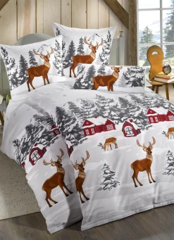 FLORELLA Bettwäsche|Heimtextilien>Bettwäsche-Garnitur in Soft-Biber Qualität MULTICOLOR