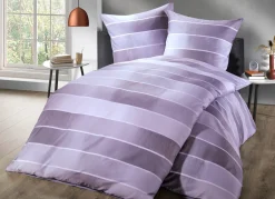 KAEPPEL Heimtextilien>Bettwäsche-Garnitur mit Blockstreifen-Dessin