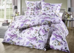 Heimtextilien>Bettwäsche-Garnitur mit Rosenmotiven MULTICOLOR