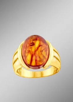 Damen-Edelsteinschmuck>Bezaubernder Damenring mit Bernstein