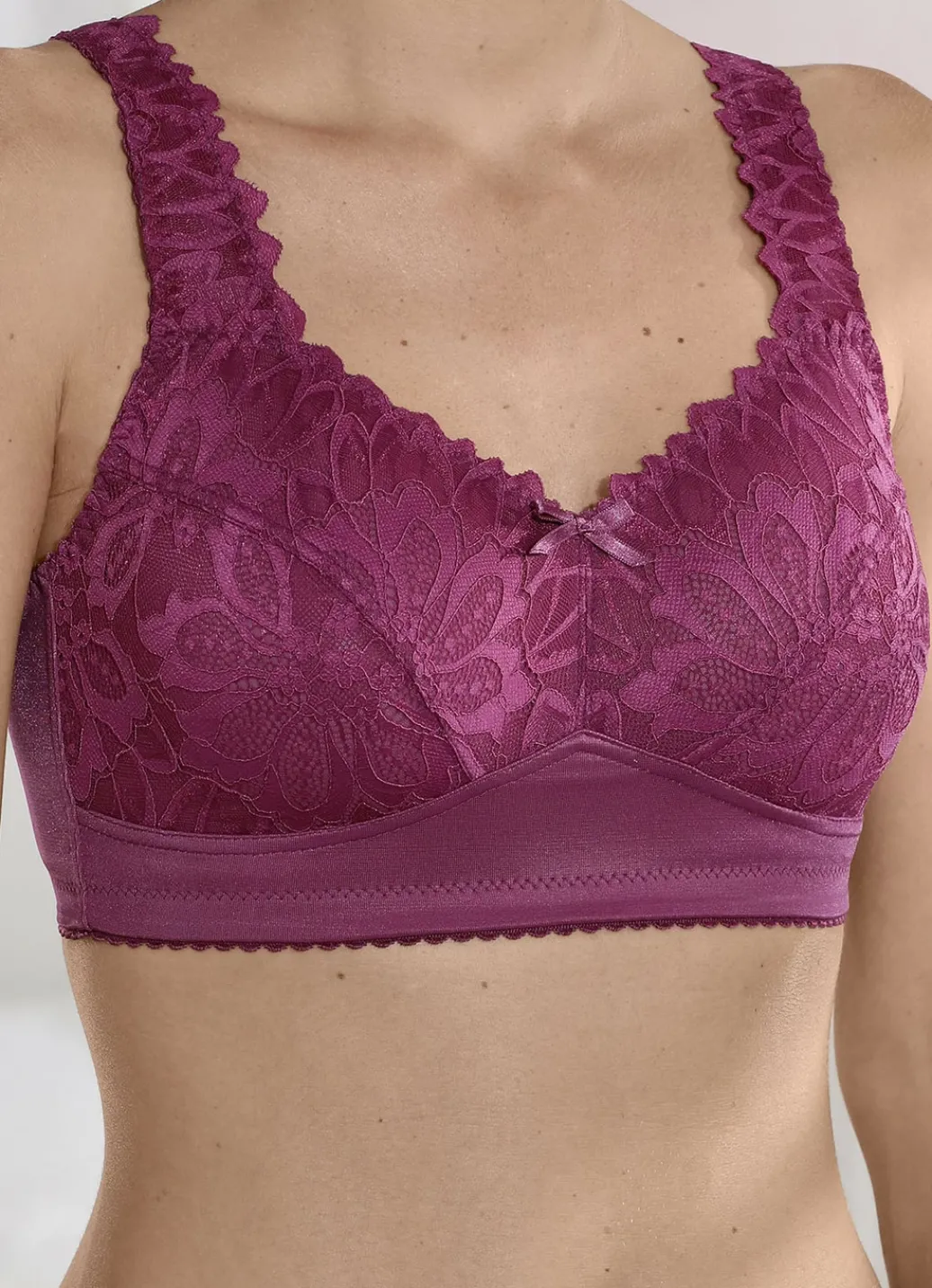 KUDRESHOV Damenwäsche|Wäsche>BH mit elastischer Spitze WEINROT