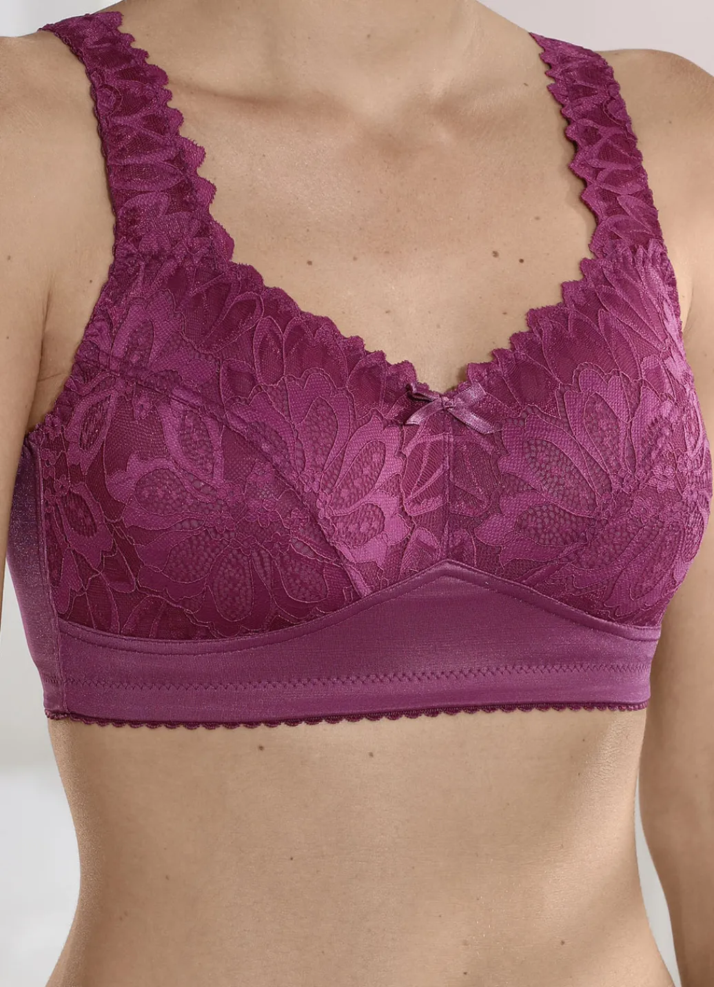 KUDRESHOV Damenwäsche|Wäsche>BH mit elastischer Spitze WEINROT