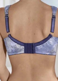 KUDRESHOV Damenwäsche|Wäsche></noscript>BH mit Paisleydessin JEANSBLAU-BUNT