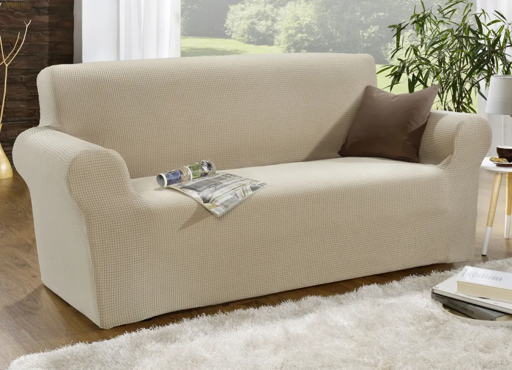 Heimtextilien>Bi-elastische Stretchbezüge aus 92% Baumwolle