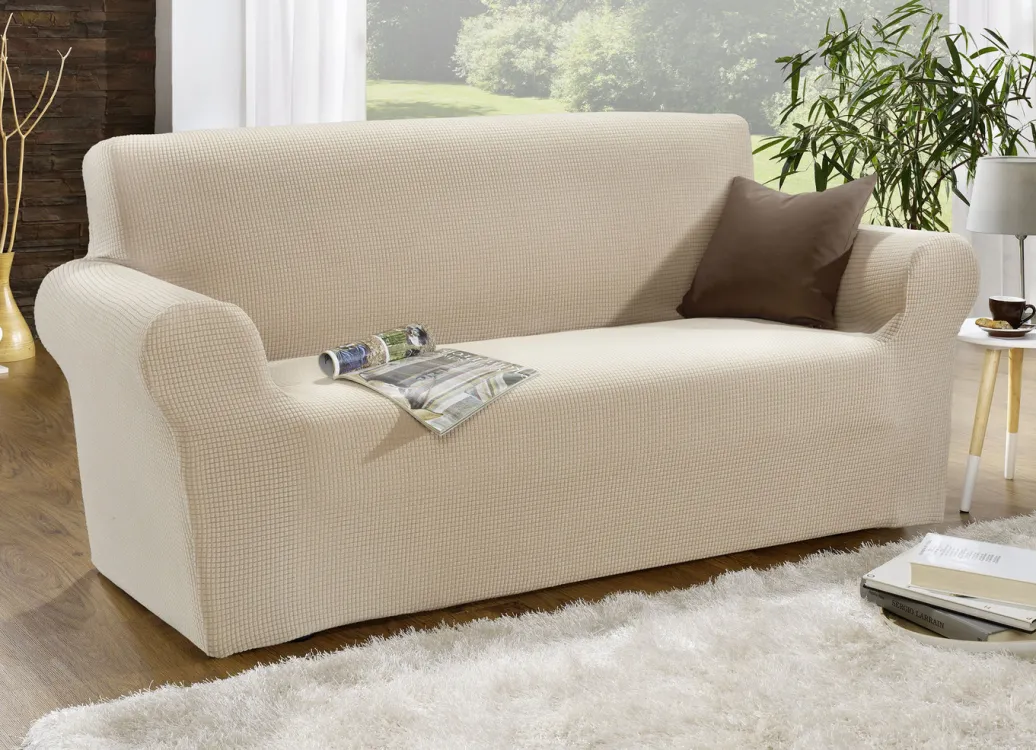 Heimtextilien>Bi-elastische Stretchbezüge aus 92% Baumwolle