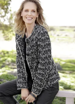 Blazer & Anzüge>Blazer in Chanel-Optik SCHWARZ-WEISS