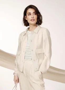 Blazer & Anzüge>Blazer in Leinen-Optik SAND