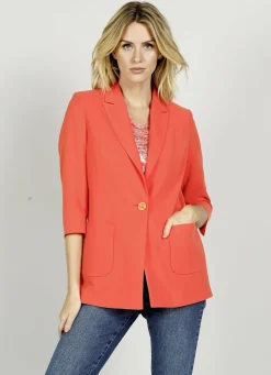 Blazer & Anzüge>Blazer mit geschlitztem 3/4 Arm KORALLE