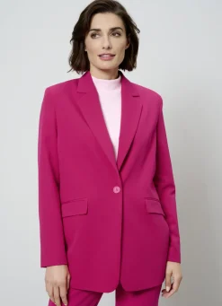 Blazer & Anzüge>Blazer mit 1-Knopf-Verschluss PINK