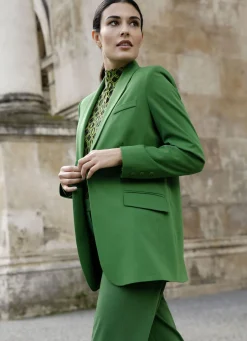 Blazer & Anzüge>Blazer mit Schalkragen DUNKELGRÜN