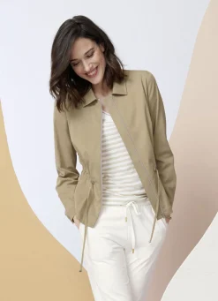 Blazer & Anzüge>Blazer mit Umlegekragen BEIGE
