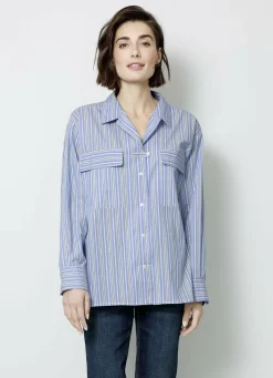 Blusen & Tuniken>Bluse MARINE-WEISS