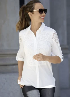 Blusen & Tuniken|Abendmode>Bluse mit Hemdkragen