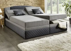 Möbel></noscript>Boxspringbett mit Bettkästen