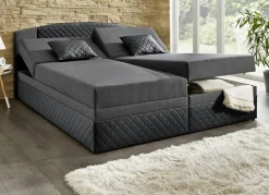 Möbel></noscript>Boxspringbett mit Bettkästen