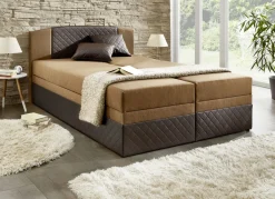 Möbel></noscript>Boxspringbett mit Bettkästen
